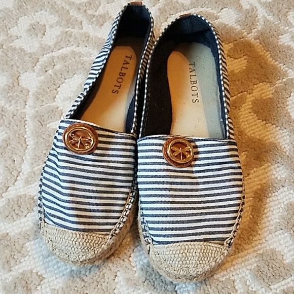 Talbots striped espadrilles - Picture 1 of 8